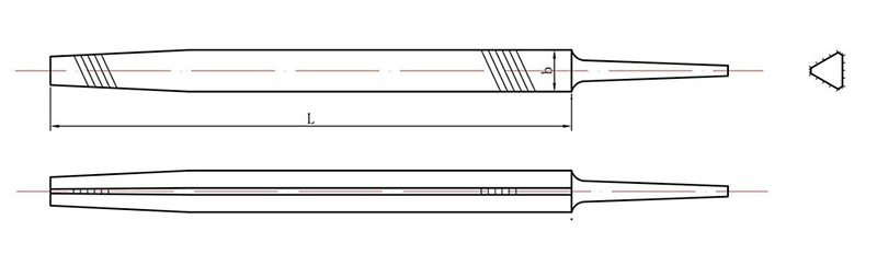 Slim Taper Saw File
